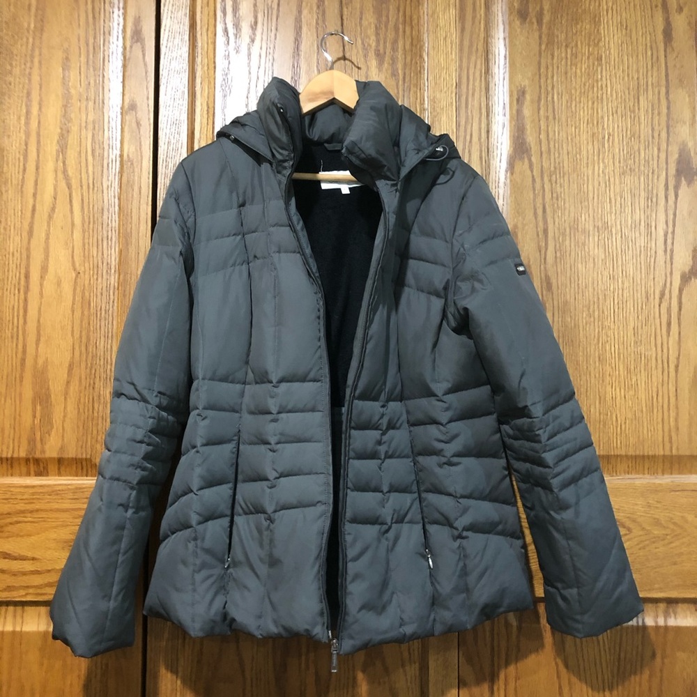 Calvin Klein Women’s Down Winter Coat Grey Large